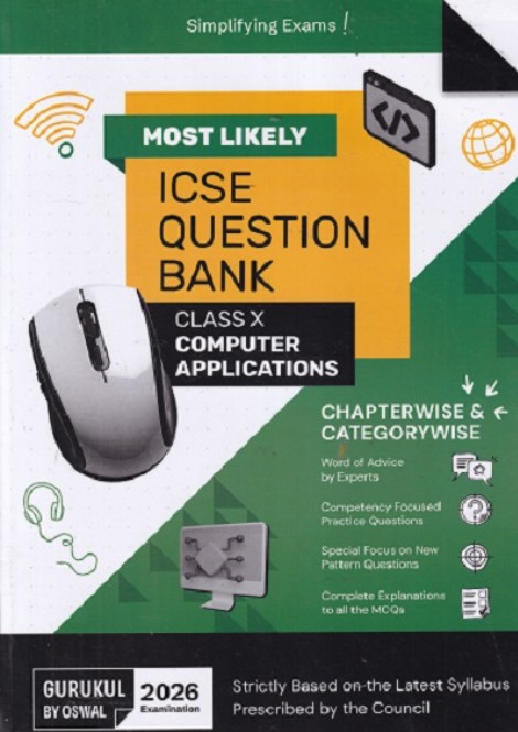 Computer Applications Most Likely ICSE Question Bank | Class X | 2026 Examination